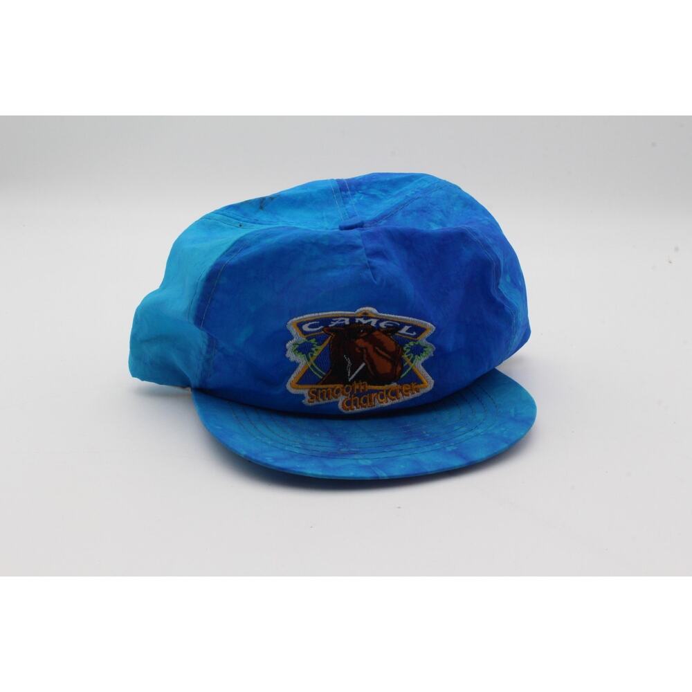 Vintage 80s Camel Cigarettes Smooth Character Nylon Snapback Trucker Hat Cap